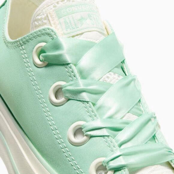 Chuck Taylor All Star Lift Platform Matte Satin Sneaker Shoes Size 8 - Picture 14 of 16